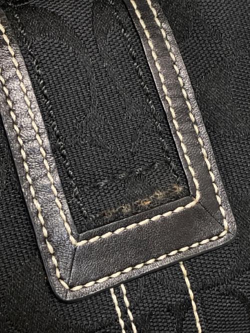 COACH（コーチ）COACH (コーチ) Soho Signature Shoulder bag/ソーホーシグネチャーワンショルダーバッグ ブラックの古着・服飾アイテム