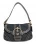 COACH（コーチ）の古着「Soho Signature Shoulder bag/ソーホーシグネチャーワンショルダーバッグ」｜ブラック