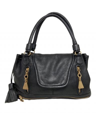 see by chloeブラックレザー ハンドバッグ 中古・古着通販】SEE BY CHLOE (シーバイクロエ) ジップレザー