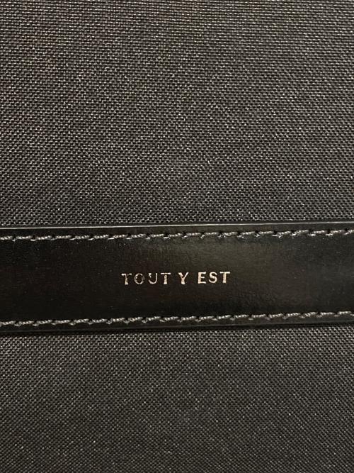 TOUT Y EST（トゥティエ）TOUT Y EST (トゥティエ) SAC CANOT TOILE ブラックの古着・服飾アイテム