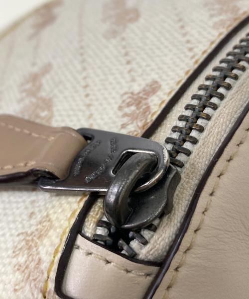 COACH（コーチ）COACH (コーチ) 馬車柄 ショルダーボディバッグ アイボリーの古着・服飾アイテム