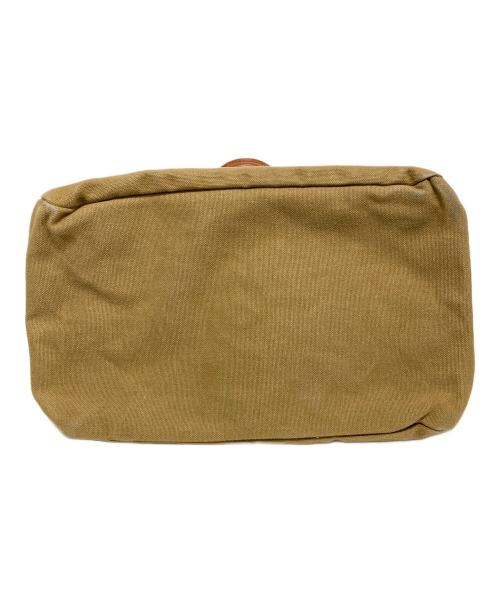 QUALITY GUNSLIPS（クオリティーガンスリップス）QUALITY GUNSLIPS (クオリティーガンスリップス) キャンバスレザートートバッグ ベージュ サイズ:-の古着・服飾アイテム