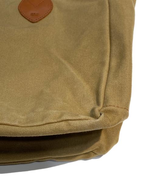 QUALITY GUNSLIPS（クオリティーガンスリップス）QUALITY GUNSLIPS (クオリティーガンスリップス) キャンバスレザートートバッグ ベージュ サイズ:-の古着・服飾アイテム