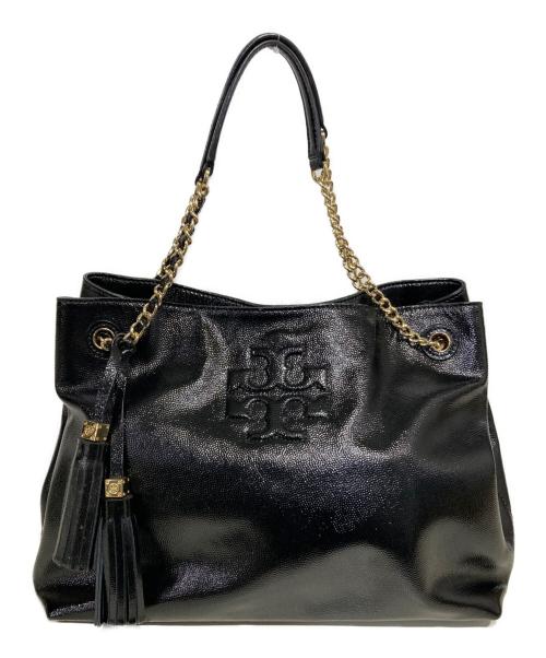 TORY BURCH（トリーバーチ）TORY BURCH (トリーバーチ) チェーントートバッグ ブラックの古着・服飾アイテム