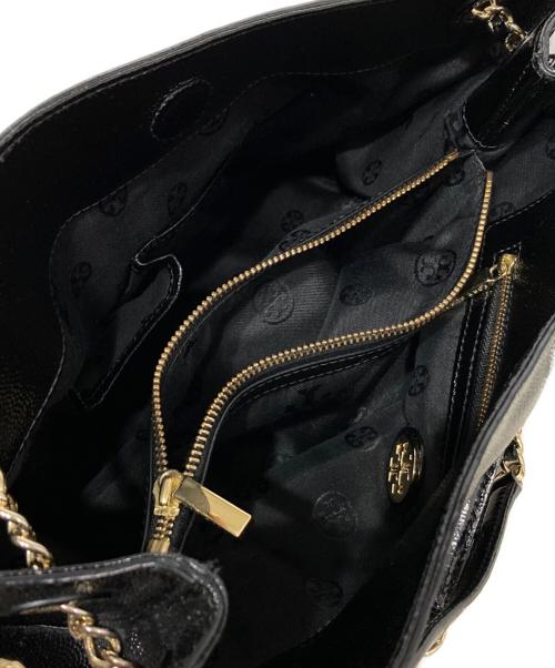 TORY BURCH（トリーバーチ）TORY BURCH (トリーバーチ) チェーントートバッグ ブラックの古着・服飾アイテム