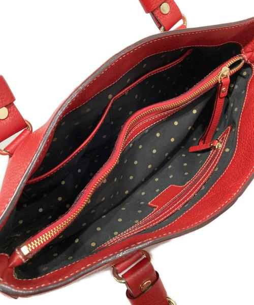 Kate Spade（ケイトスペード）Kate Spade (ケイトスペード) ミニボストンバッグ レッドの古着・服飾アイテム