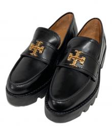 TORY BURCH（トリーバーチ）の古着「MINI EVERLY CHUNKY LOAFER/ミニ エブリ チャンキー ローファー」｜ゴールド×ブラック