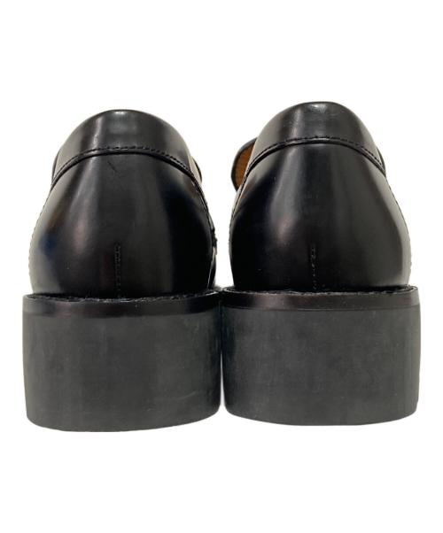 TORY BURCH（トリーバーチ）TORY BURCH (トリーバーチ) MINI EVERLY CHUNKY LOAFER/ミニ エブリ チャンキー ローファー ゴールド×ブラック サイズ:5Mの古着・服飾アイテム