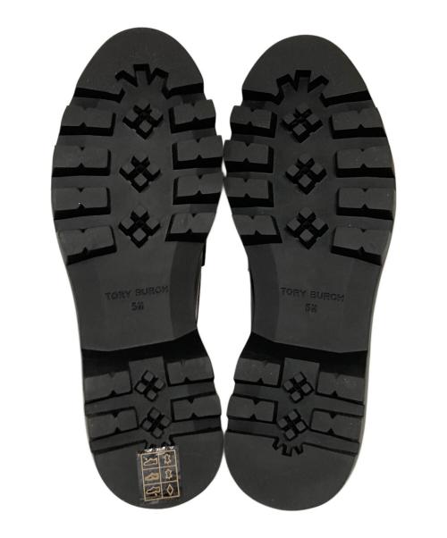 TORY BURCH（トリーバーチ）TORY BURCH (トリーバーチ) MINI EVERLY CHUNKY LOAFER/ミニ エブリ チャンキー ローファー ゴールド×ブラック サイズ:5Mの古着・服飾アイテム