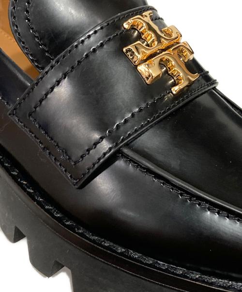 TORY BURCH（トリーバーチ）TORY BURCH (トリーバーチ) MINI EVERLY CHUNKY LOAFER/ミニ エブリ チャンキー ローファー ゴールド×ブラック サイズ:5Mの古着・服飾アイテム