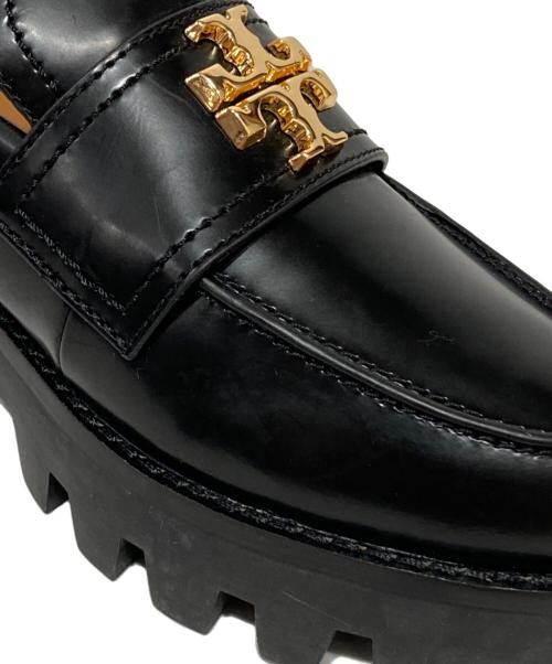TORY BURCH（トリーバーチ）TORY BURCH (トリーバーチ) MINI EVERLY CHUNKY LOAFER/ミニ エブリ チャンキー ローファー ゴールド×ブラック サイズ:5Mの古着・服飾アイテム