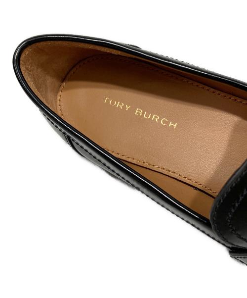 TORY BURCH（トリーバーチ）TORY BURCH (トリーバーチ) MINI EVERLY CHUNKY LOAFER/ミニ エブリ チャンキー ローファー ゴールド×ブラック サイズ:5Mの古着・服飾アイテム
