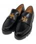 TORY BURCH（トリーバーチ）の古着「MINI EVERLY CHUNKY LOAFER/ミニ エブリ チャンキー ローファー」｜ゴールド×ブラック