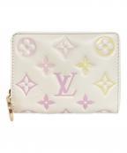 LOUIS VUITTONルイ ヴィトン）の古着「LOU WALLET/ポルトフォイユ ルー」｜ピンク×アイボリー