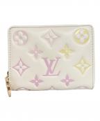 LOUIS VUITTONルイ ヴィトン）の古着「LOU WALLET/ポルトフォイユ ルー」｜ピンク×アイボリー