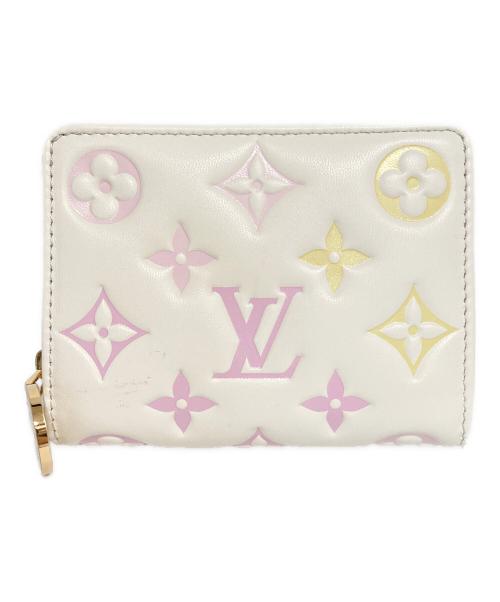 LOUIS VUITTON（ルイ ヴィトン）LOUIS VUITTON (ルイ ヴィトン) LOU WALLET/ポルトフォイユ ルー ピンク×アイボリーの古着・服飾アイテム
