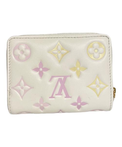 LOUIS VUITTON（ルイ ヴィトン）LOUIS VUITTON (ルイ ヴィトン) LOU WALLET/ポルトフォイユ ルー ピンク×アイボリーの古着・服飾アイテム