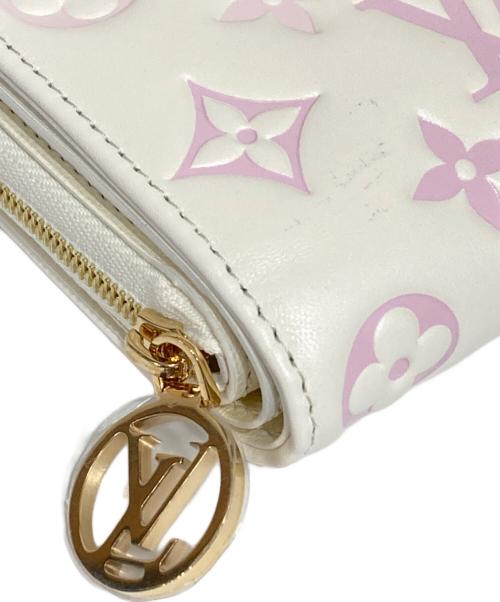 LOUIS VUITTON（ルイ ヴィトン）LOUIS VUITTON (ルイ ヴィトン) LOU WALLET/ポルトフォイユ ルー ピンク×アイボリーの古着・服飾アイテム