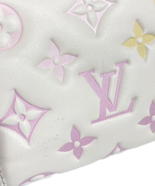 LOUIS VUITTON（ルイ ヴィトン）LOUIS VUITTON (ルイ ヴィトン) LOU WALLET/ポルトフォイユ ルー ピンク×アイボリーの古着・服飾アイテム
