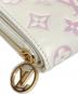 中古・古着 LOUIS VUITTON (ルイ ヴィトン) LOU WALLET/ポルトフォイユ ルー ピンク×アイボリー：70000円