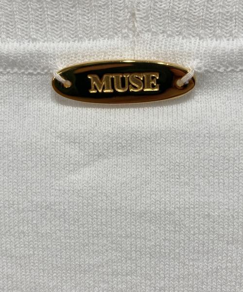MUSE de Deuxieme Classe（ミューズ ドゥーズィエム クラス）MUSE de Deuxieme Classe (ミューズ ドゥーズィエム クラス) LOREL クルーネックプルオーバー ホワイト サイズ:表記なしの古着・服飾アイテム
