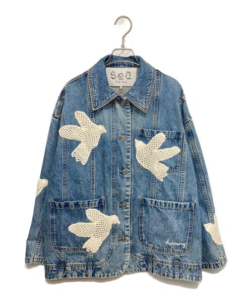 sea NEW YORK（シー ニューヨーク）sea NEW YORK (シー ニューヨーク) PAYTON DENIM JACKET インディゴ サイズ:Sの古着・服飾アイテム