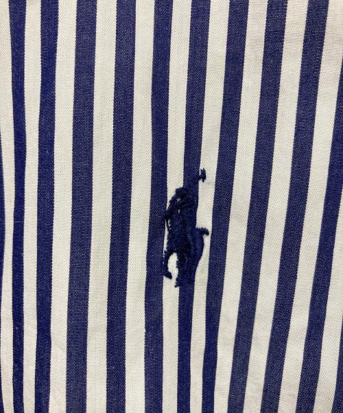 POLO RALPH LAUREN（ポロ・ラルフローレン）POLO RALPH LAUREN (ポロ・ラルフローレン) ストライプシャツワンピース ブルー サイズ:16の古着・服飾アイテム