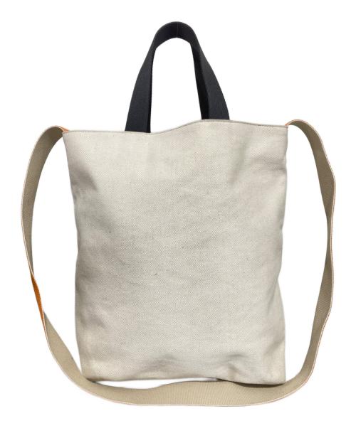 STELLA McCARTNEY（ステラマッカートニー）STELLA McCARTNEY (ステラマッカートニー) キャンバス2WAYショルダーバッグ オレンジ×アイボリーの古着・服飾アイテム