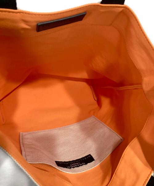 STELLA McCARTNEY（ステラマッカートニー）STELLA McCARTNEY (ステラマッカートニー) キャンバス2WAYショルダーバッグ オレンジ×アイボリーの古着・服飾アイテム