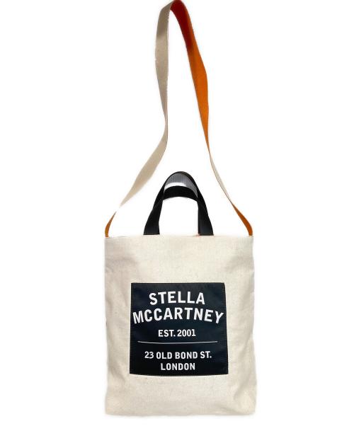 STELLA McCARTNEY（ステラマッカートニー）STELLA McCARTNEY (ステラマッカートニー) キャンバス2WAYショルダーバッグ オレンジ×アイボリーの古着・服飾アイテム