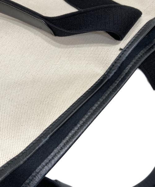 BALENCIAGA（バレンシアガ）BALENCIAGA (バレンシアガ) NAVY CAVAS-トートバッグ ブラック×アイボリーの古着・服飾アイテム