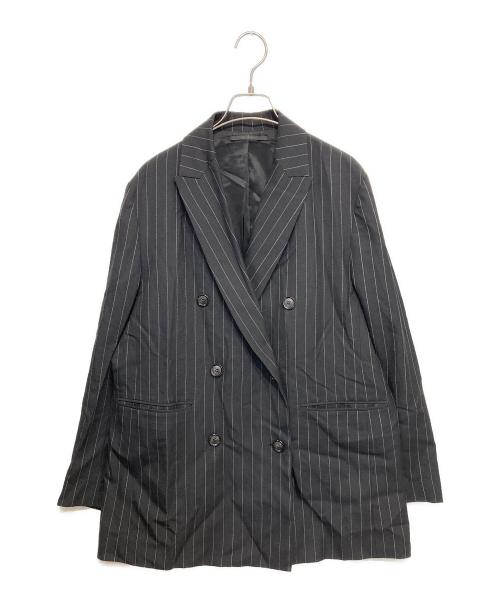 AP STUDIO（エーピーストゥディオ）AP STUDIO (エーピーストゥディオ) Striped Shoulder Jacket ホワイト×ブラック サイズ:38の古着・服飾アイテム