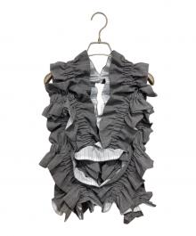 HOUGA（ホウガ）の古着「jimmy frill vest」｜グレー
