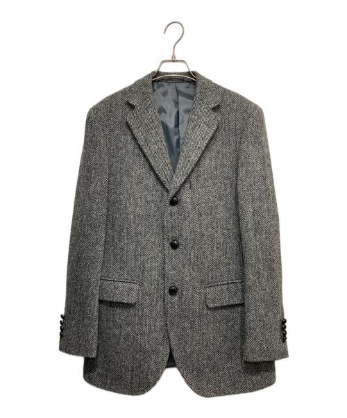 TEIJIN（テイジン）TEIJIN (テイジン) ヘリンボーンジャケット グレー サイズ:48の古着・服飾アイテム