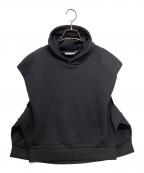 nagonstansナゴンスタンス）の古着「side vents hoodie vest」｜ブラック