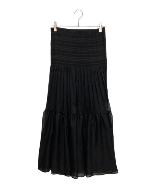 Plage（プラージュ）Plage (プラージュ) Sheer Gather スカート　25060922100030 ブラック サイズ:38の古着・服飾アイテム
