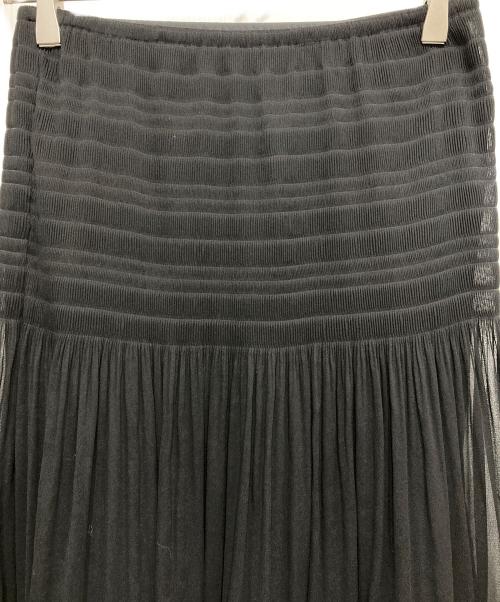 Plage（プラージュ）Plage (プラージュ) Sheer Gather スカート　25060922100030 ブラック サイズ:38の古着・服飾アイテム