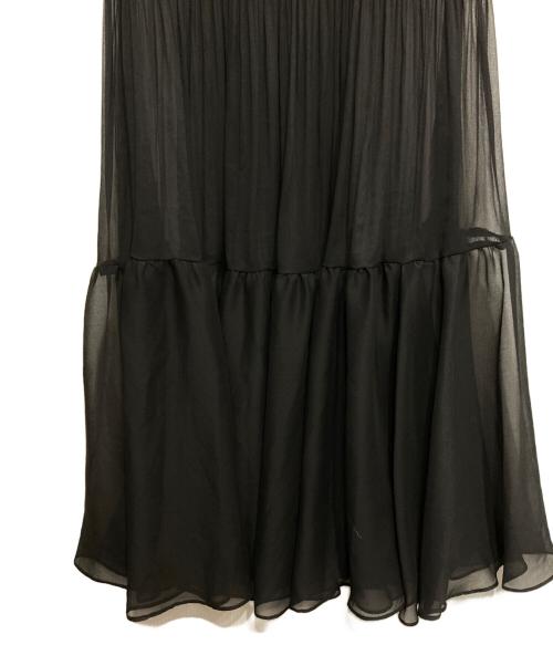 Plage（プラージュ）Plage (プラージュ) Sheer Gather スカート　25060922100030 ブラック サイズ:38の古着・服飾アイテム