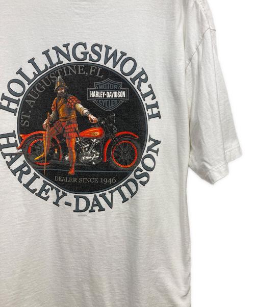 HARLEY-DAVIDSON（ハーレーダビッドソン）HARLEY-DAVIDSON (ハーレーダビッドソン) プリントTシャツ ホワイト サイズ:XLの古着・服飾アイテム