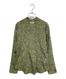 KENZO（ケンゾー）の古着「総柄ブラウス」｜グリーン