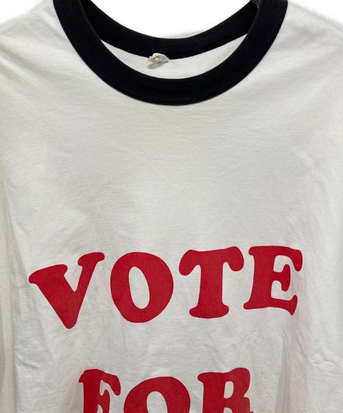doublet（ダブレット）doublet (ダブレット) OVERSIZED RINGER T-SHIRT ホワイト サイズ:SMALLの古着・服飾アイテム