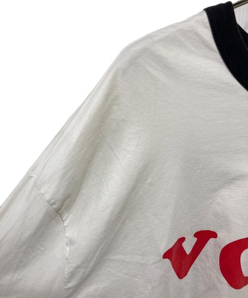 doublet（ダブレット）doublet (ダブレット) OVERSIZED RINGER T-SHIRT ホワイト サイズ:SMALLの古着・服飾アイテム