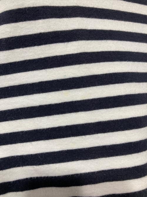 maison kitsune（メゾンキツネ）MAISON KITSUNE (メゾンキツネ) 長袖Tシャツ ホワイト×ネイビー サイズ:XSの古着・服飾アイテム