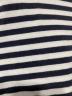 中古・古着 MAISON KITSUNE (メゾンキツネ) 長袖Tシャツ ホワイト×ネイビー サイズ:XS：5000円