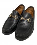 GUCCIグッチ）の古着「ホースビットローファー」｜ブラック