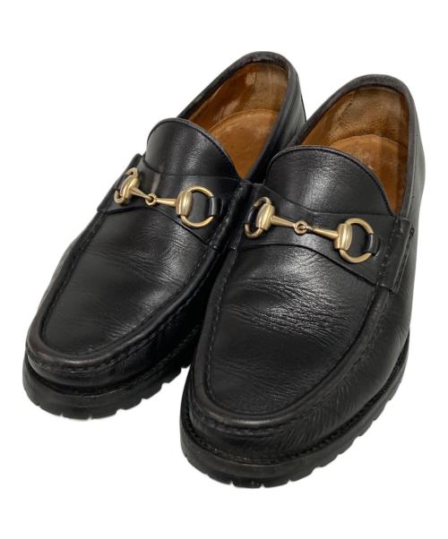 GUCCI（グッチ）GUCCI (グッチ) ホースビットローファー ブラック サイズ:40の古着・服飾アイテム