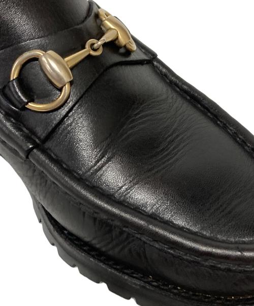 GUCCI（グッチ）GUCCI (グッチ) ホースビットローファー ブラック サイズ:40の古着・服飾アイテム