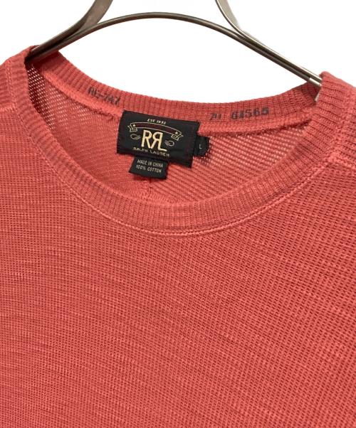 RRL（ダブルアールエル）RRL (ダブルアールエル) サーマルカットソー ピンク サイズ:Lの古着・服飾アイテム