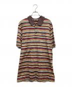 missoni sportsミッソーニスポーツ）の古着「マルチボーダーポロシャツ」｜マルチカラー