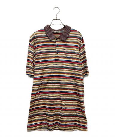 【新品・未使用】ミッソーニ MISSONI ニットポロシャツ マルチカラー 中古・古着通販】missoni sports (ミッソーニスポーツ) マルチボーダー